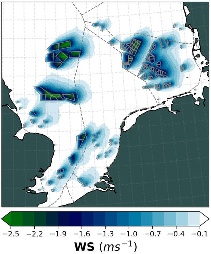 Graphic: N. Akhtar/ Hereon OWF_Development_windspeedreduction