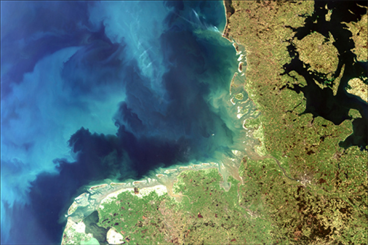 satelite picture german coast