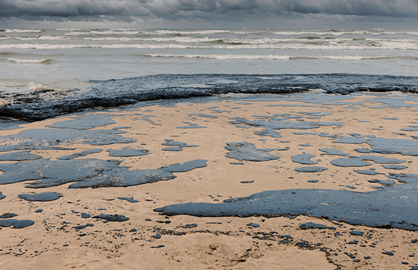 Öl am Strand. Foto: Hereon/iStock Nuture