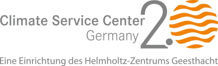 Logo Climate Service Center Germany. Eine Einrichtung des HZG