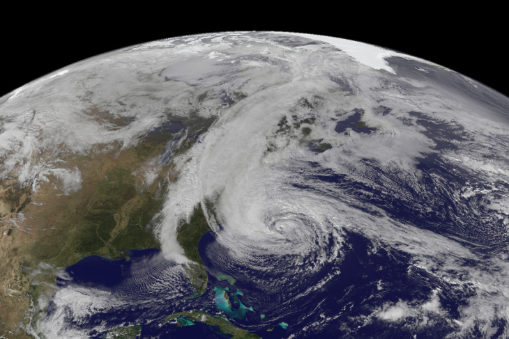 Hurrikan Sandy NASA Aufnahme