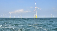 Photo of a windpark in the North Sea