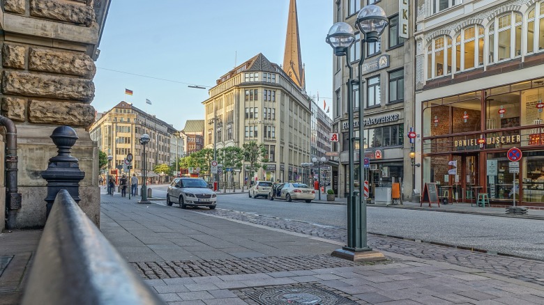 Shopping street in Hamburg