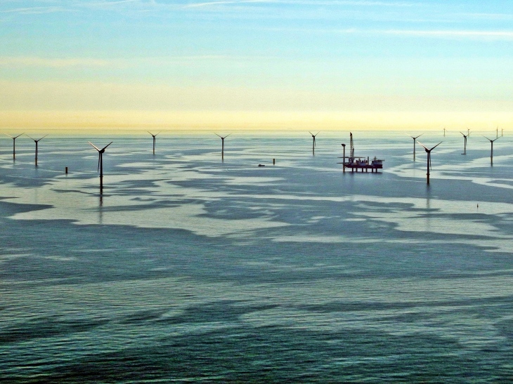 Luftbild Offshore Windpark