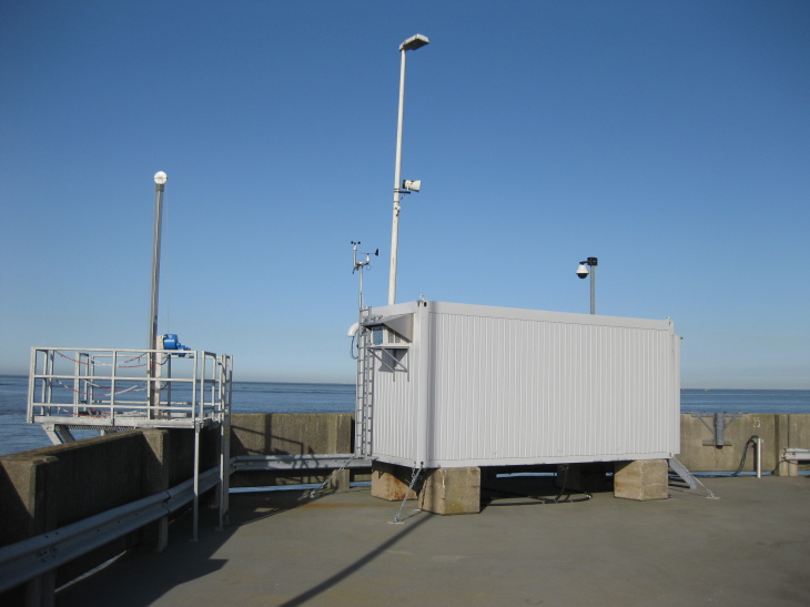 Stationäre Ferrybox in Cuxhaven. -Bild: Hereon-