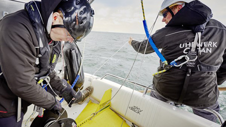 Während der Expedition Uhrwerk Ozean: Wissenschaftler im Einsatz.. -Bild:Christian Schmid/Hereon-