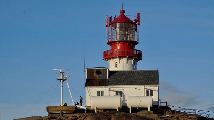Das kohärente X-Band-Marine-Radarsystem des Hereon ist seit dem 17. Januar 2015 am Leuchtturm von Lindesnes (Norwegen) in Betrieb. -Bild: Jochen Horstmann/privat-