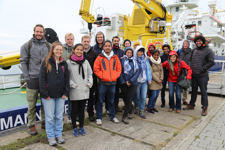 Participants at the Biological Station of the University of Greifswald on Hiddensee. 