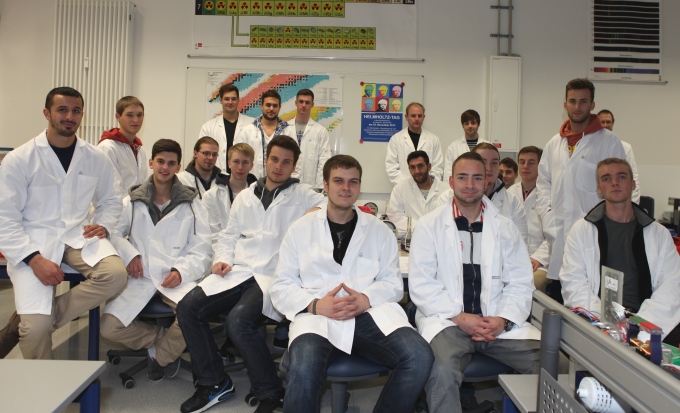 Schüler des Regionalen Berufsbildungszentrum Technik aus Kiel. 
