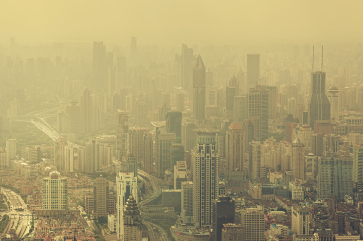 Luftverschmutung in der Stadt