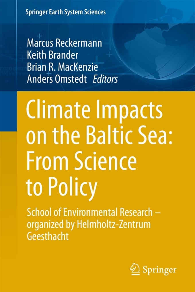 Buch Cover im Springer Verlag erschienen: Climate Impacts on the Baltic Sea: From Science to Policy