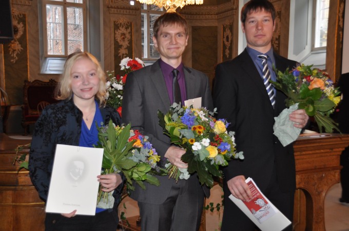 Die Absolventen der Fachhochschule Lübeck Roxana Sühring, Martin Krohn und Christian