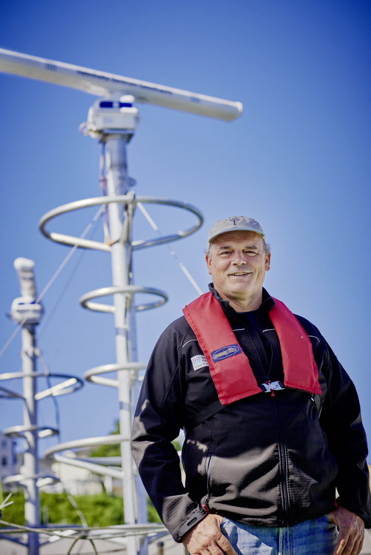 Dr Jochen Horstmann has been heading the Radar Hydrography Department at the Hereon's Institute of Coastal Research since 2013. Photo: Hereon/Christian Schmid Dr Jochen Horstmann